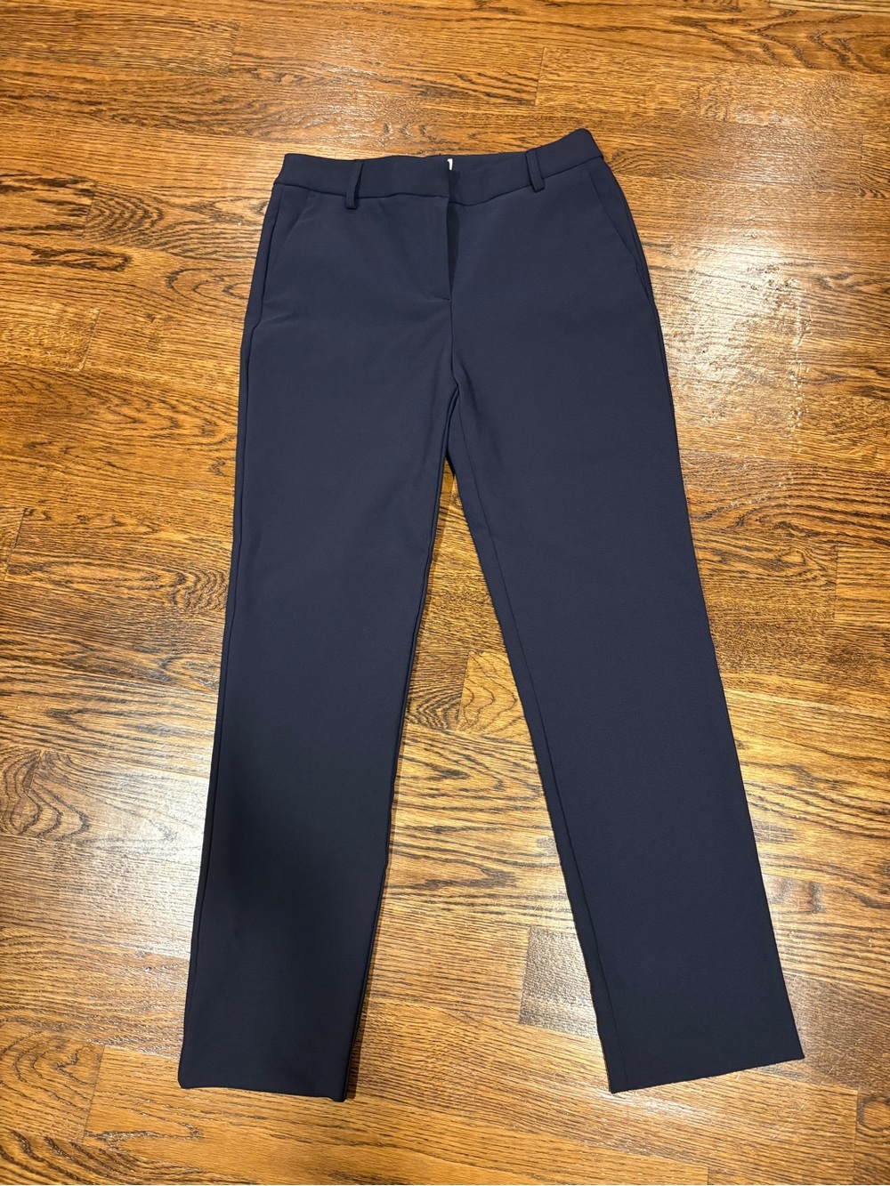 Women's Slim Straight Dress Pants in Navy